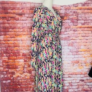 Umgee Colorful Gauzy Long Sleeved Beach Wrap